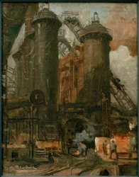 L. Sandrock, Travaux au haut fourneau