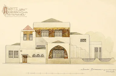 Projet de la maison N.L. Tarasov, 1910-1911