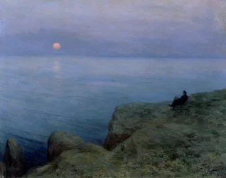 Alexandre Pouchkine (1799-1837) au bord de la mer, 1896