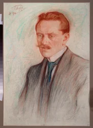 Portrait du poète Jurgis Baltrusaitis