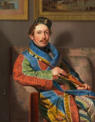 Jeune homme en robe de chambre, 1830