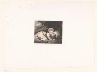 Princesse Sophia Matilda de Gloucester avec son chien