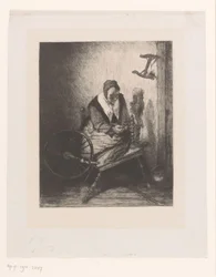 Femme au rouet