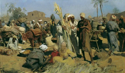 Marché de la canne à sucre, vers 1881 (huile sur toile)