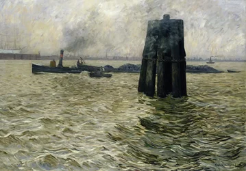Le port de Hambourg, 1894