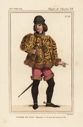 Pierre de Giac, chambellan du roi Charles VII de 1377 à 1426. Exécuté par noyade à Dun-Le-Roi