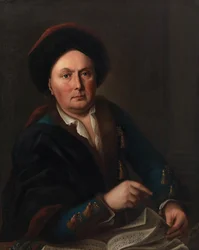 Portrait du chanteur Ludwig Lodewijk van Beethoven 1712-1773..., 1773