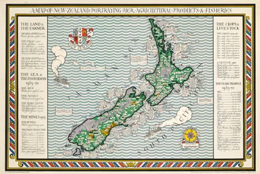 Carte de la Nouvelle-Zélande