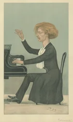 M Ignace Jan Paderewski (lithographie couleur)
