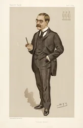 Rudyard Kipling (1865 - 1936), de Vanity Fair, pub. 1894