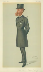 Lord Dorchester, The Turf, 24 mars 1877, caricature de Vanity Fair