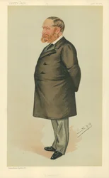 M. Charles Henry Wilson, un squatter, 24 janvier 1885, caricature de Vanity Fair
