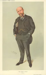 M. W Gardner Sinclair, Beer Budget and Brains, 21 juillet 1909, caricature de Vanity Fair