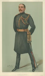 M. William Dudley Ward, Un guerrier permanent, 30 mai 1901, caricature de Vanity Fair