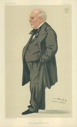 Sir Philip Rose, ami de Lord Beaconsfield, 14 mai 1881, caricature de Vanity Fair