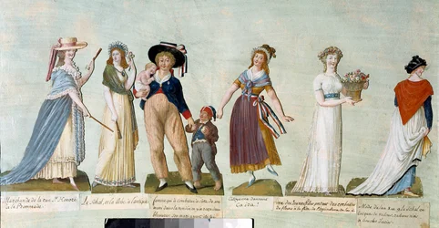Révolution française de 1789 : mode féminine à l