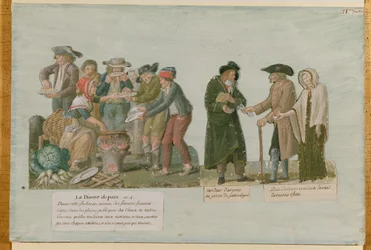 La famine du pain et le prêteur sur gages
