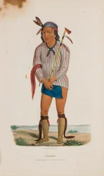 Un chef sioux, extrait du Portfolio autochtone