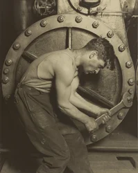 Mécanicien et pompe à vapeur