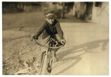 Curtin Hines âgé de 14 ans, messager de Western Union depuis 6 mois, Houston, Texas, 1913