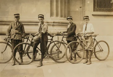Groupe de messagers de Western Union à Norfolk, Virginie, 1911