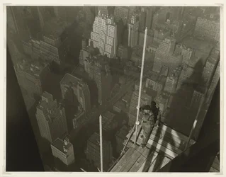 Érection du mât, Empire State Building, 1931