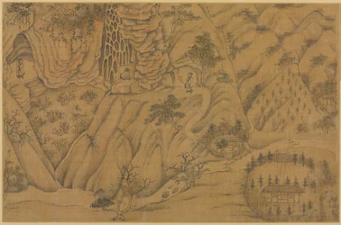 Habitation dans les montagnes du dragon endormi de Longmian, 1100-1200