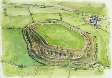 Old Oswestry (aquarelle sur papier)
