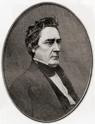 David Rice Atchison, du Century Magazine, publié en 1887 (gravure)