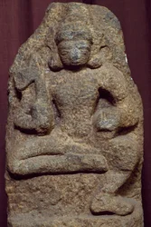 Détail de relief représentant Bouddha, Colombo, Sri Lanka
