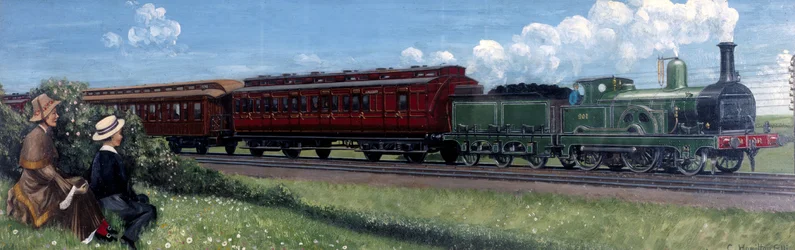 Midland Railway Express en route vers la gare de St Pancras, Londres