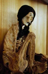 Momie connue sous le nom de Miss Chile, de San Pedro de Atacama, Chili, 500 av. J.-C.