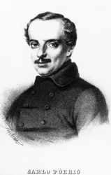Portrait de Carlo Poerio (1803-1867), patriote et homme politique italien, gravure