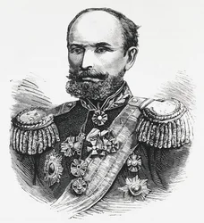 Portrait du général Oklobjio, commandant russe dans le Caucase, guerre russo-turque