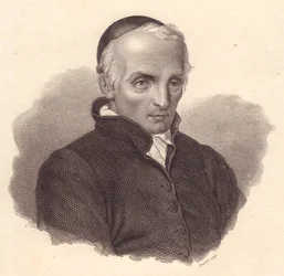 Portrait du religieux et théologien italien Ottavio Giovanni Battista Assarotti (1753-1829), gravure sur cuivre par Bonaldi