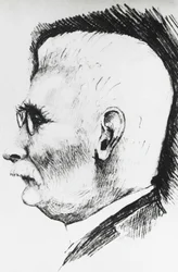 Portrait de Henri Louis Le Chatelier (1850-1936), chimiste et métallurgiste français, gravure