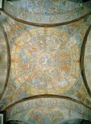 Scènes de la vie de Jésus, fresque de la voûte croisée, Cathédrale de Brunswick, Allemagne