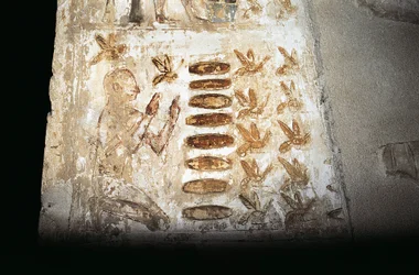 Peinture murale représentant une scène d