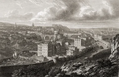 Vue de Calton Hill, Édimbourg, de 