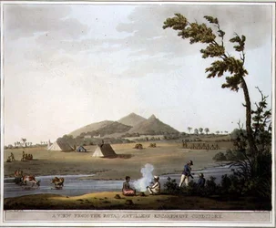Vue du campement de l
