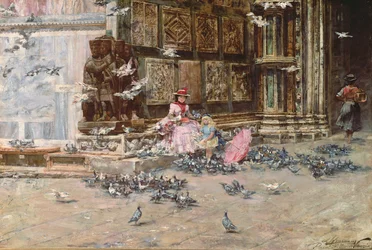 Nourrir les pigeons