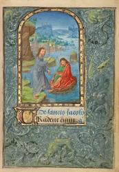 Ms. 37, fol. 22 Christ apparaissant à Saint Jacques le Majeur