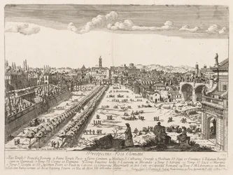 Foro Romano de Prospectus Locurum Urbis Romae Insignium, 1666