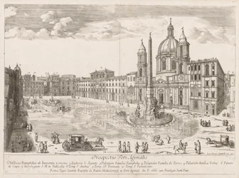 Piazza Navona de "Prospectus Locurum Urbis Romae Insign[ium]"