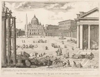 Basilique Saint-Pierre du Prospectus Locurum Urbis Romae Insignium, 1666