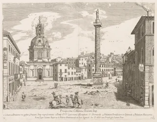 Colonne Trajane du Prospectus Locurum Urbis Romae Insign[ium], 1666
