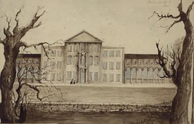 Aynhoe vu des jardins