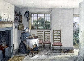 Le cottage de Mme Hancock, une des maisons de charité à Anyhoe