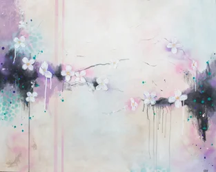 Abstrait floral délicat