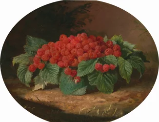 Framboises, vers 1859 (huile sur toile)